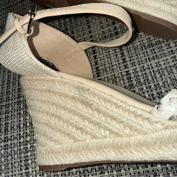 Nine West Joydyn8 Espadrille Wedge Sandals - Snake Skin - Size 11 - Picture 10 of 10